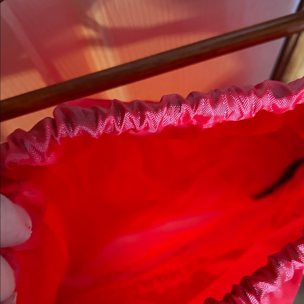 Red Food Bazaar Drawstring Backpack - Picture 4 of 4